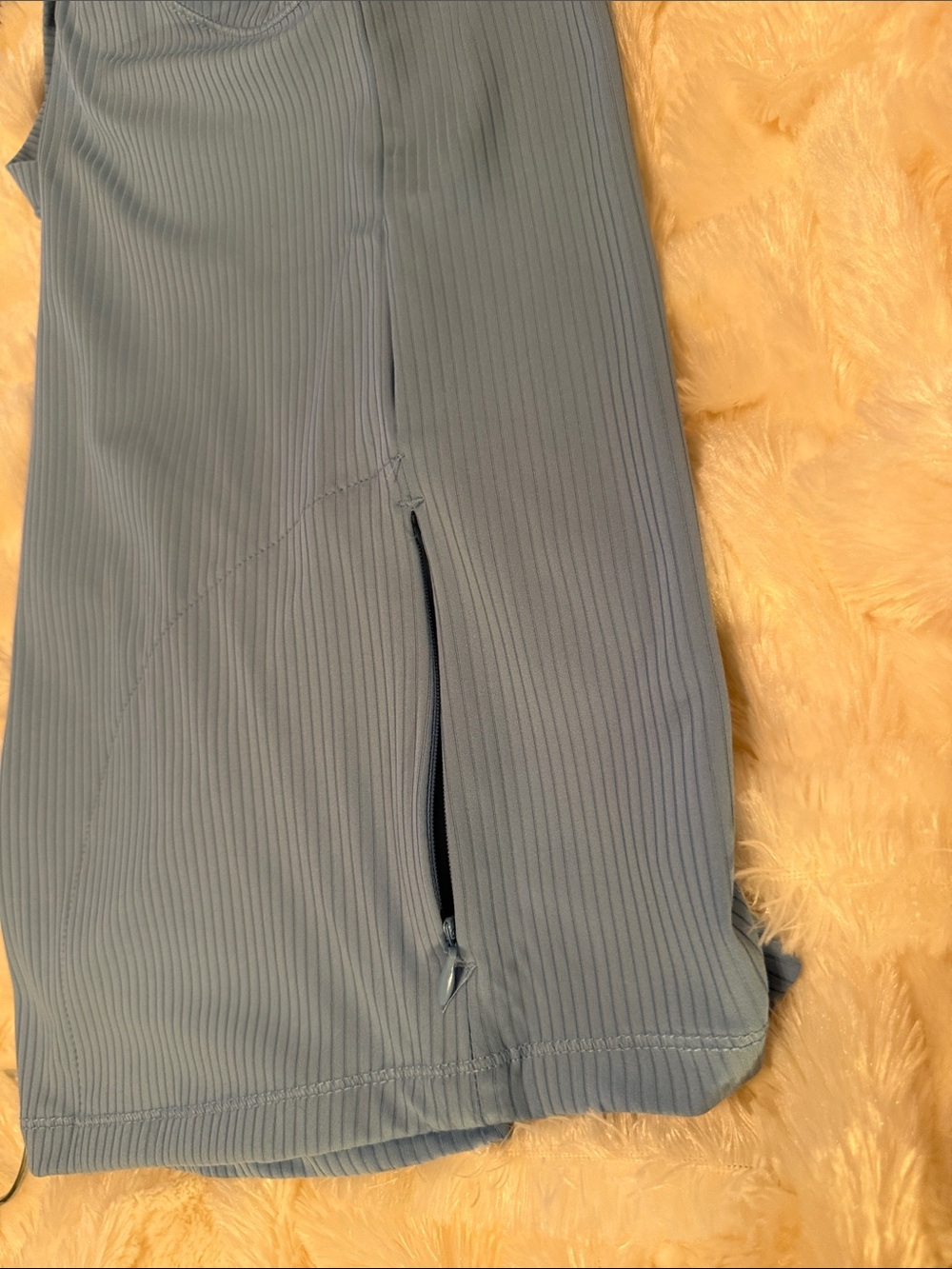 RBX Light Blue Ribbed Tank Top - Picture 4 of 4